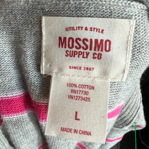 Pink Striped Cardigan, Y2K Indie Soft Girl Retro Tumblr Preppy Large - Picture 4 of 7